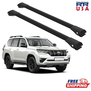 Roof Rack Cross Bars for &quot;Toyota Land Cruiser Prado J150 2010-2023 Black WingBar