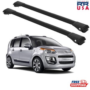 Roof Rack Cross Bars for Citroen C3 Picasso 2009-2017 Black WingBar
