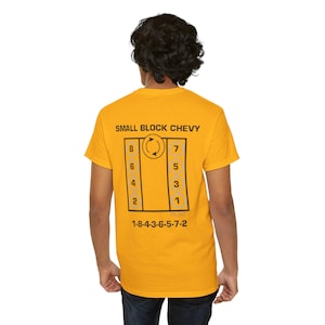 Chevy Enthusiast Cotton Tee, Car Lover Gift, Small Block Chevy T-Shirt, Vintage Auto Apparel, Mechanics Shirt, Automotive Humor Tee