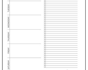 Minimalist Weekly Meal Planner: Grocery List Printable (A4/US Letter PDF)