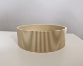 3D Printable Ribbed storage box STL File: Desk Organizer (Digital File)