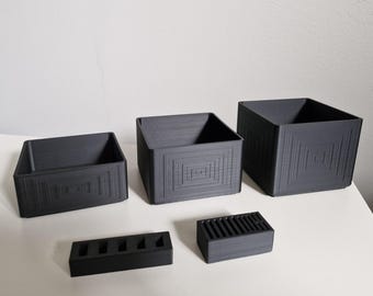 Stackable Organizer Box STL Files | 3D Printable with Inserts for SD Cards & USB Drives