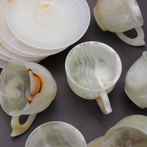 elegant-marble-white-onyx-coffee-cup-with-saucer-set-of-6-handmade