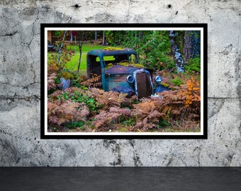 Old Rusty Truck Digital Photograph