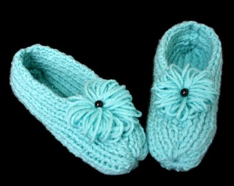 Marys Cozy Knitted Slippers PDF Pattern