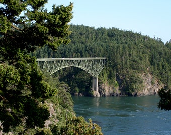 Deception Pass Bridge Photograph Digital Download