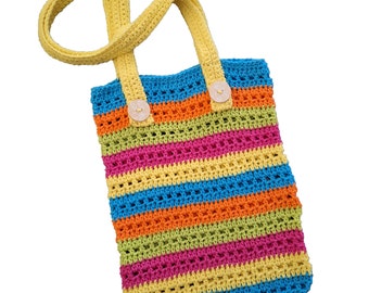 Cool Summer Crochet Tote Bag