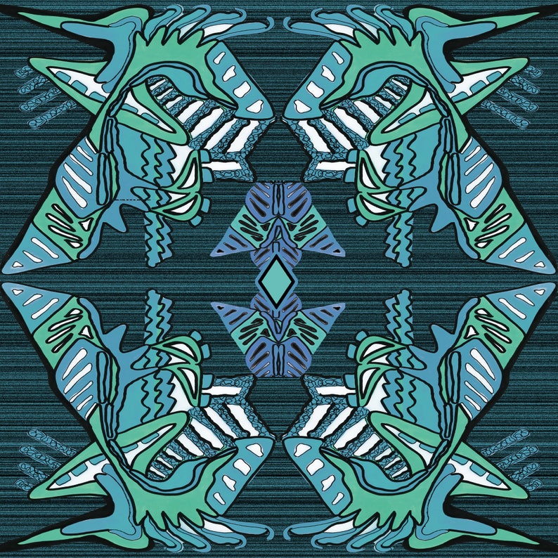 MARINE LIFE ART Marine Life Gift Marine Biologist Gift Etsy