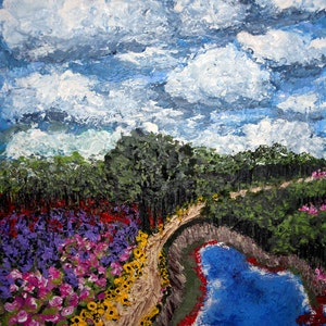 IMPRESSIONIST ARTIST, Impressionist Painting, Impressionist Landscape, Van Gogh Style, Impressionism Landscape Paintings by Susie Kunzelman