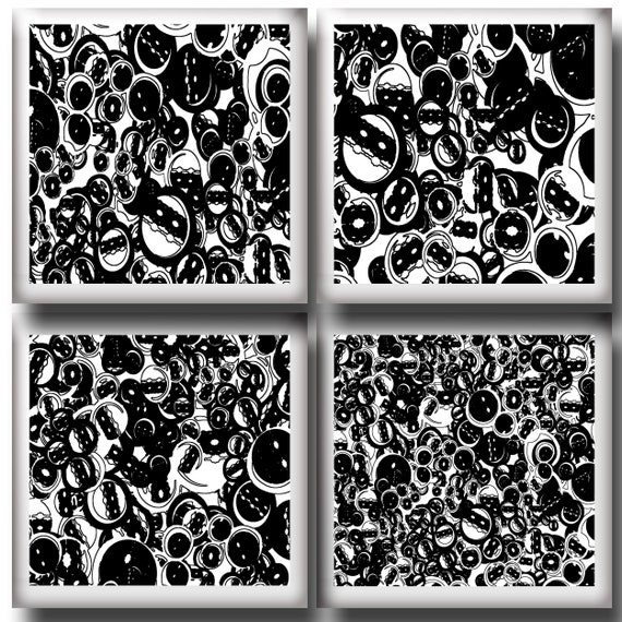 Black And White Abstract Painting Black And White Pop Art Modern Wall Art Bachelor Pad Wall Art Guy Masculine Art Painting Large Canvas