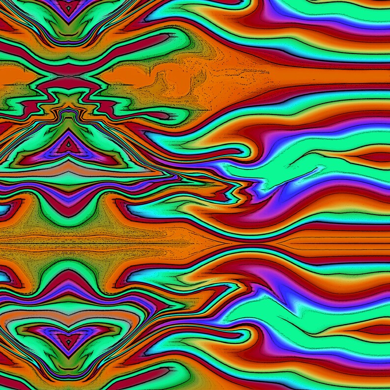 TIE DYE ART, Tiedye Paintings, Pop Art Paintings, 1960s Style Art