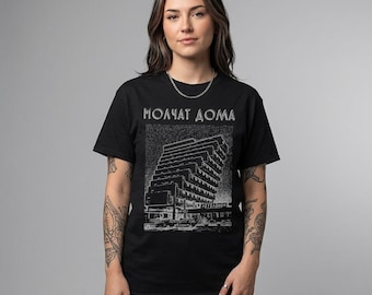 Molchat Doma Shirt, Etazhi Album Graphic Tee, Russian Post Punk Apparel, Darkwave Music Merch, Brutalist Architecture T-Shirt