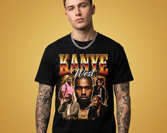 Kanye West Shirt, Ye Bootleg Rap Tee, Vintage Hip Hop Merch, Retro 90s Rapper Graphic, College Dropout, Y2K Streetwear T-Shirt