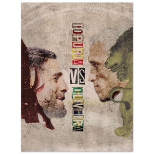 UFC 317 Topuria vs Oliveira Poster