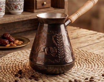 Handgemachte Kupfer türkische Kaffeekanne 500ml