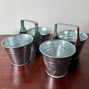 Vintage Double Galvanized Bucket - Etsy