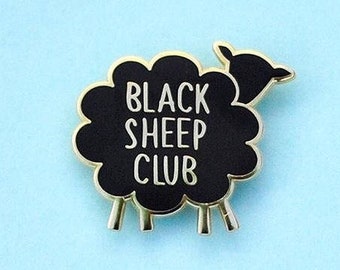 Black Sheep Club, Enamel Pin, ORIGINAL DESIGNER, Lapel Pin