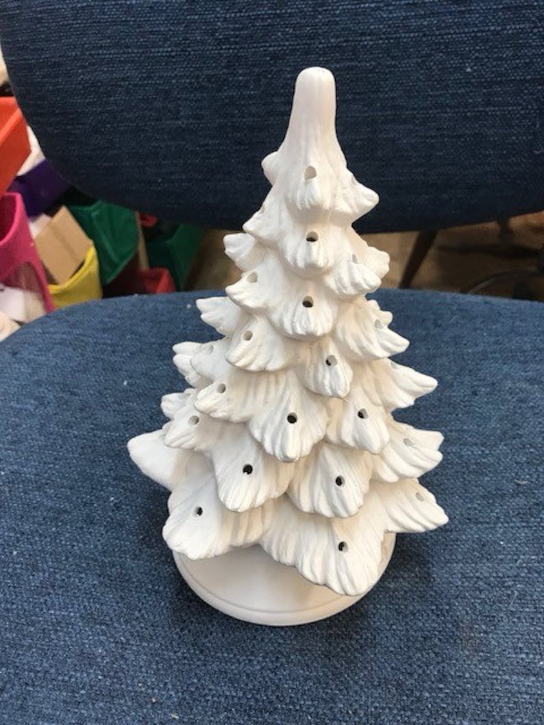 Replacement Top Ceramic Christmas tree 9 Unpainted Read Etsy