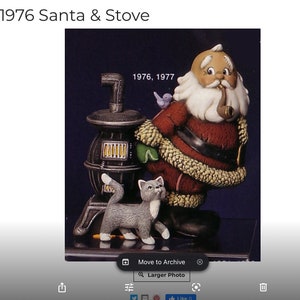 Santa Claus matches Mrs Claus Stove NOT Available Alone/ UNPAINTED  Unpainted please Read Policies Before Ordering. -  India
