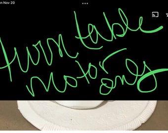 Turntable Motor ONLY for Dancing Claus or Dancing Bunnies- please read description