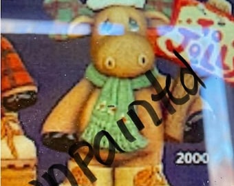 Christmas Moose-unpainted-with shipping included-To Be Jolly