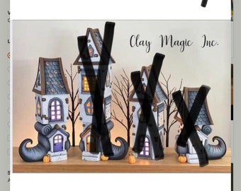 Witch 16”Tall Boot Garden house UNPAINTED -Please read description before purchase