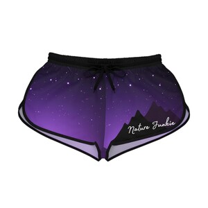 Starry Night Women&#39;s Relaxed Shorts, Nature Lover Apparel, Summer Loungewear, Cozy Outdoor Shorts, Perfect for Lovers of the Night Sky