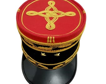 フランス陸軍将校用ケピ帽（手作り）: 手作りの軍事再現コスチューム