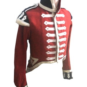 Red Wool British Foot Guards Coat: Napoleonic War Reenactment Costume