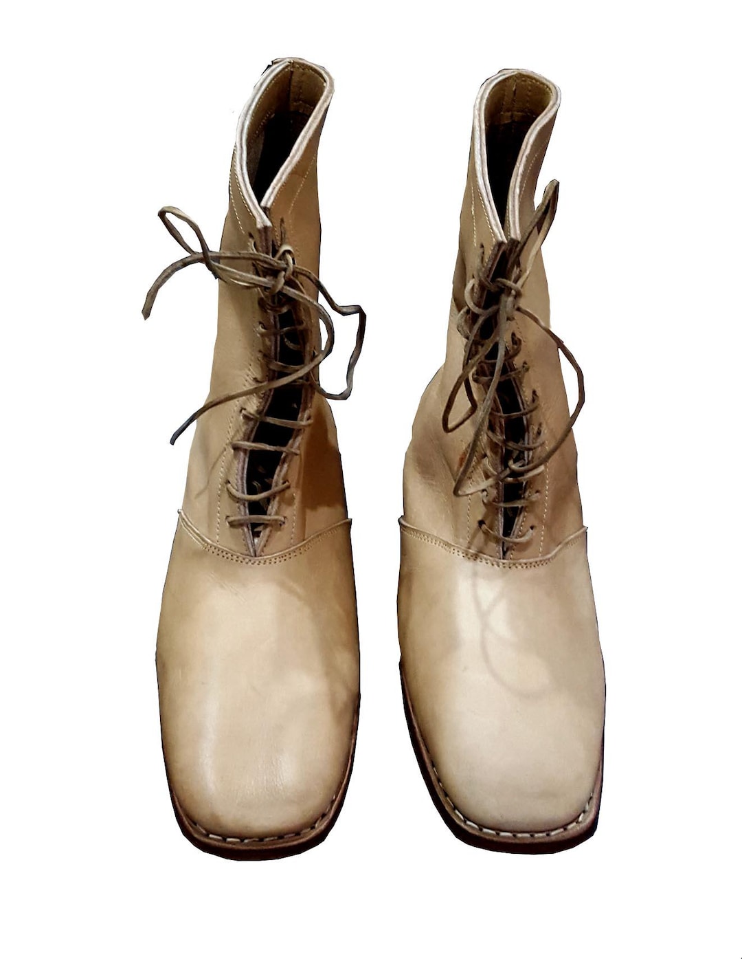 CIVIL WAR UNCLE BOOTS アンクルブーツ 7-8in English Civil War Leather Cavalry Boots: 17th Century Reenactment