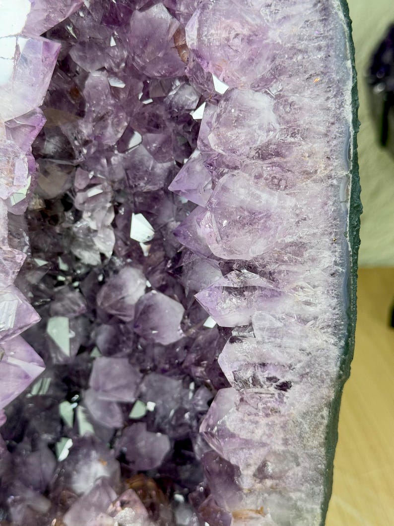 Amethyst Cathedral Geode 14.6 Inch, Big Amethyst Points, Light Purple ...