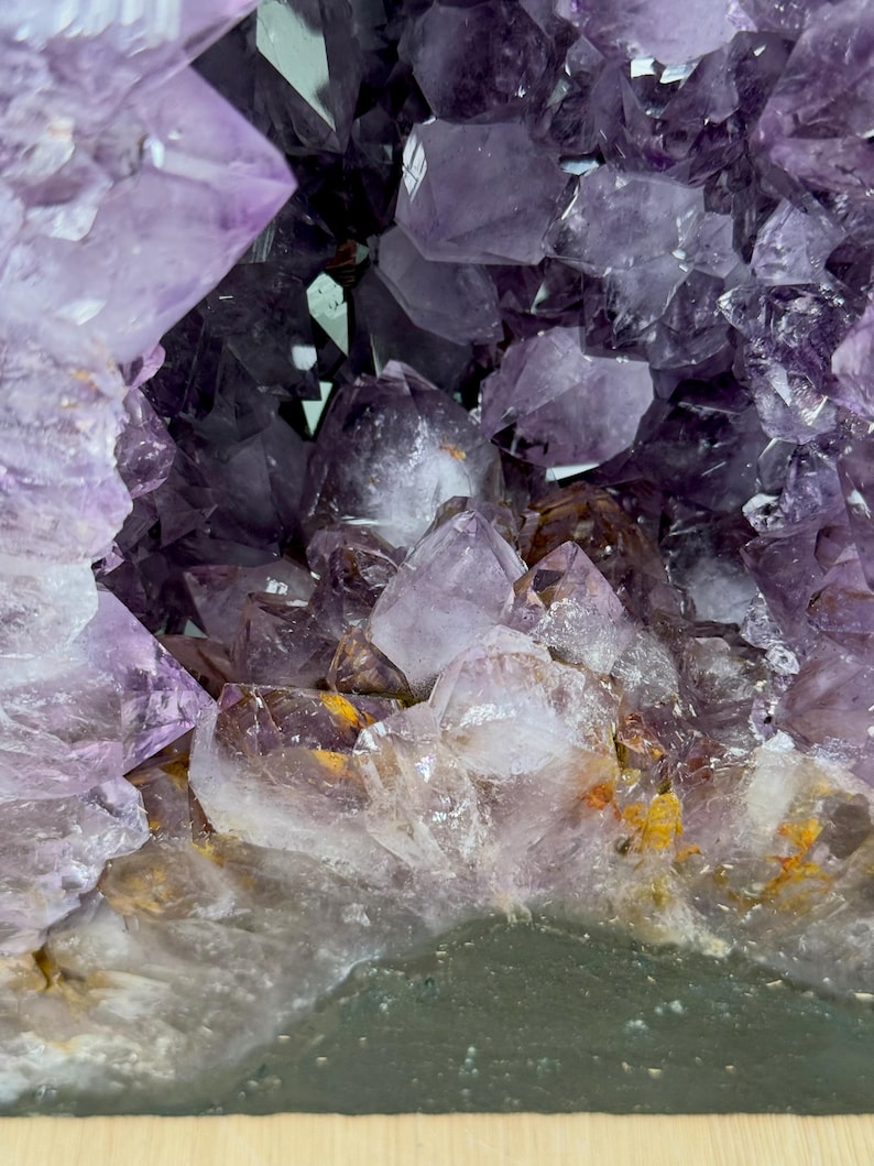 Amethyst Cathedral Geode 14.6 Inch, Big Amethyst Points, Light Purple ...