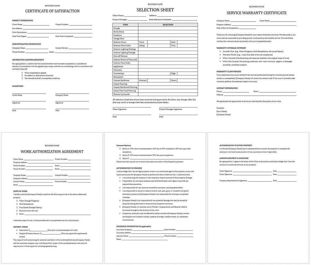Restoration Essentials Template Kit - Etsy