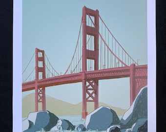 Golden Gate Bridge Blue