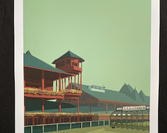 Saratoga Springs New York Track Blue