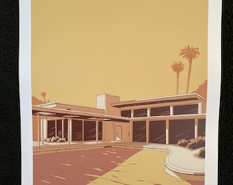 Palm Springs Frank Sinatra's pool yellow