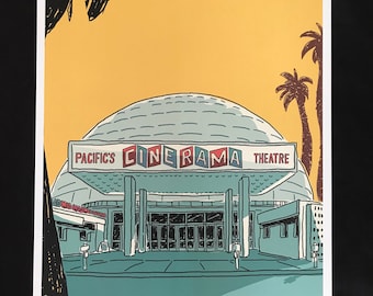 Pacific's Cinerama Theatre yellow