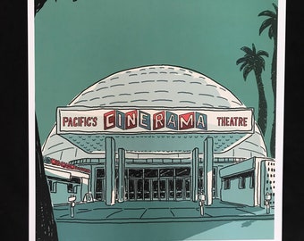 Pacific's Cinerama Theatre blue