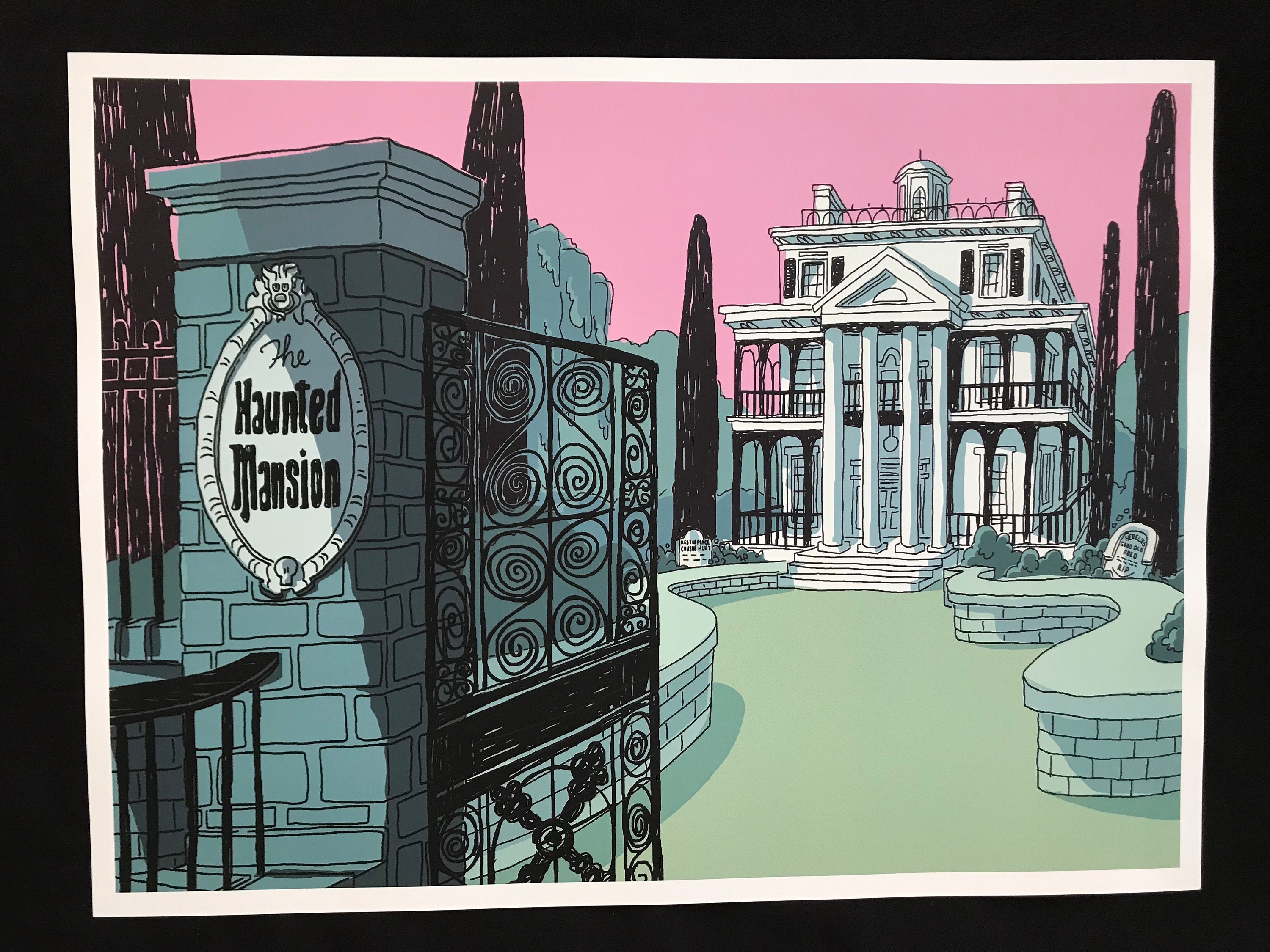 disney haunted mansion drawing  Clip Art Library