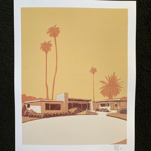 Palm Springs Frank Sinatra's house yellow