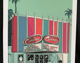 New Beverly Cinema blue