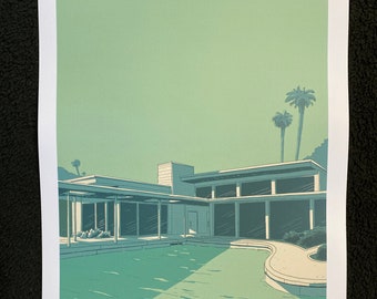 Palm Springs Frank Sinatra's pool blue