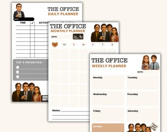 The Office Inspired Printable Planner | Fun Daily & Weekly Organizer for Fans