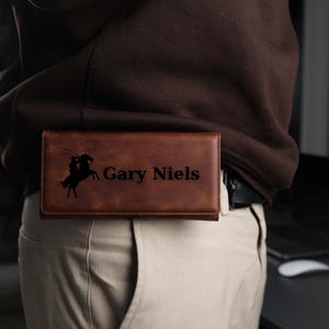 Leather Phone Holster Belt Clip | TORONATA Yonkers | Handmade Case for iPhone & Android | Vertical Pouch | 6.1&quot; and 6.9&quot; Options