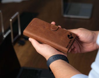 Samsung Galaxy S23 Series Leder Geldbörse Hülle | TORONATA Abnehmbare Hülle | Handmade für S23 Ultra, S23 Plus, S23 | Ständer + Kartenfächer