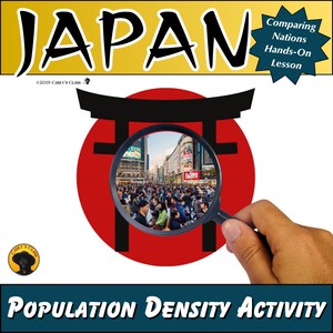 Japan Population Density Activity | World Geography Hands On Lab and Slides