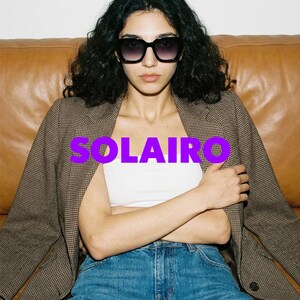 Gafas de sol cuadradas extragrandes negras / Montura de acetato polarizada UV400 / Gafas de sol para mujer / Solairo 2210 Lentes negras/gris degradado imagen 11