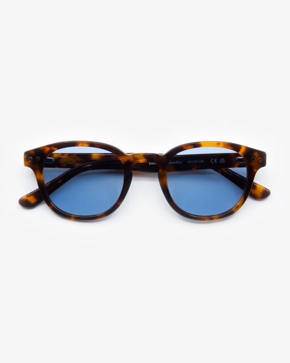 Tortoiseshell/blue Square Sunglasses | Polarized UV400  display picture 3