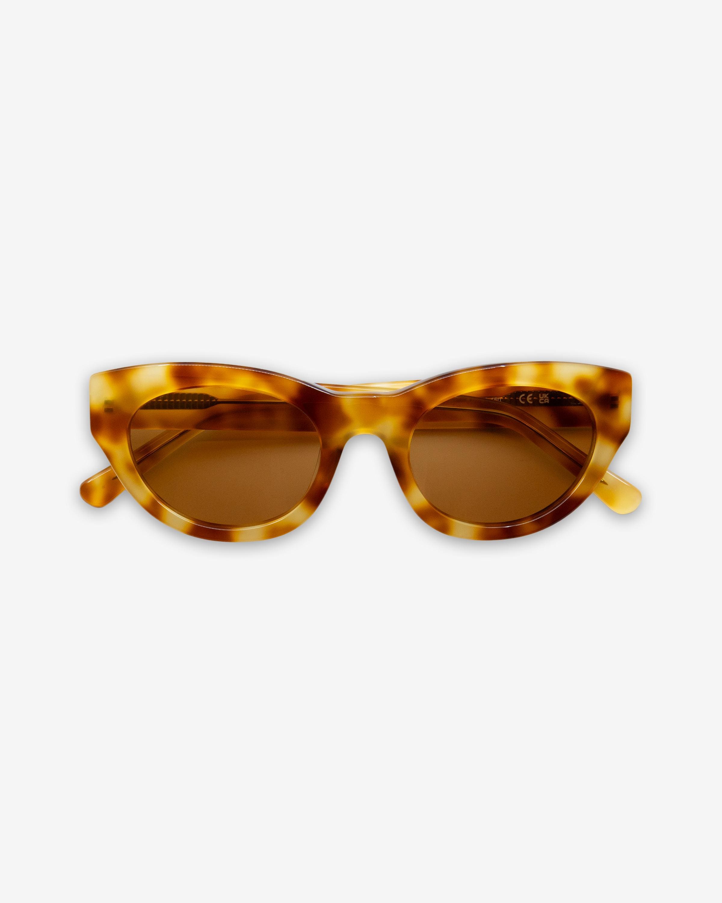 Tortoiseshell Frame Sunglasses with Yellow Lenses - Women\'s Fashion Shades Shady Rays Mosaic Tortoise - Women main image 2