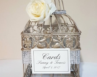 Small Bling Wedding Card Box-Wedding card holder